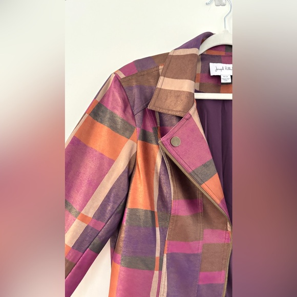 Joseph Ribkoff Multicolor Plaid Jacket - Picture 7 of 15
